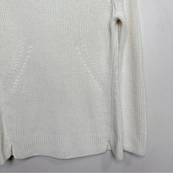 Talbots  Womens Small Chunky Cream Mock Neck Sweater - Picture 7 of 14